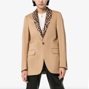 R13 Leopard Collar Blazer, size XS